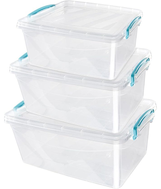 Rebrilliant Plastic Decorative Bin, 17.2cm H x 28cm W x 43cm D