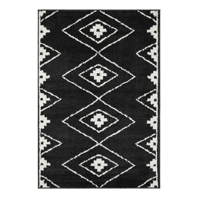 Latitude Run® Vefsna Nikolis Rug Black