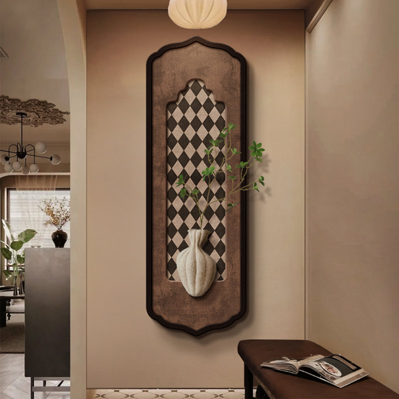 Coffee Free Form Sandstone Wall art, 47.24" H x 15.75" W