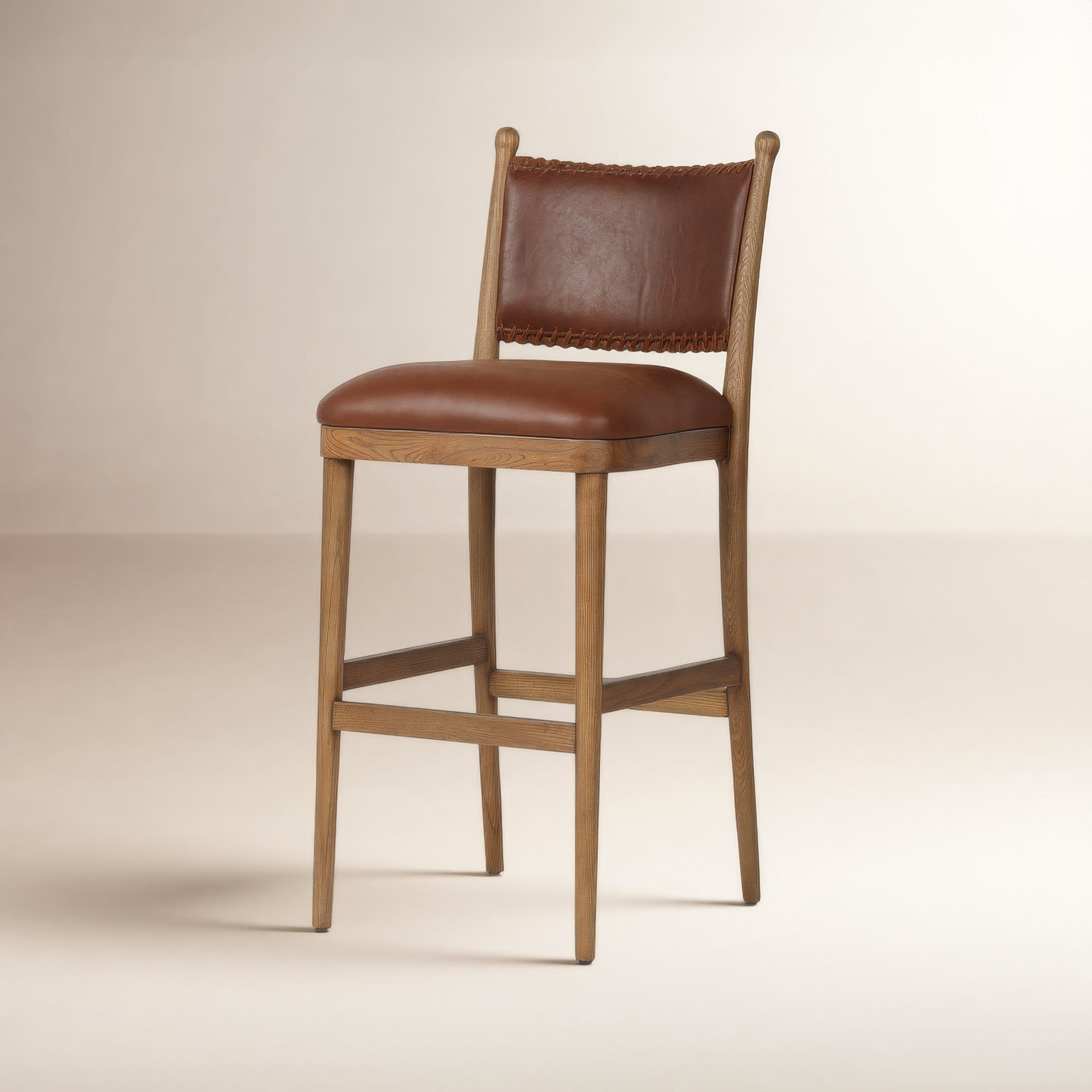 Bella Bar and Counter Stool, Bar Stool (31" Seat Height), Antique Walnut