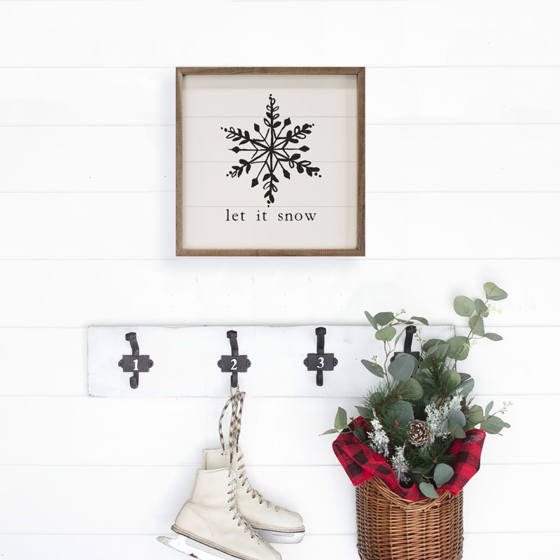Let It Snow - flocon de neige blanc, H 16 po x l 16 po