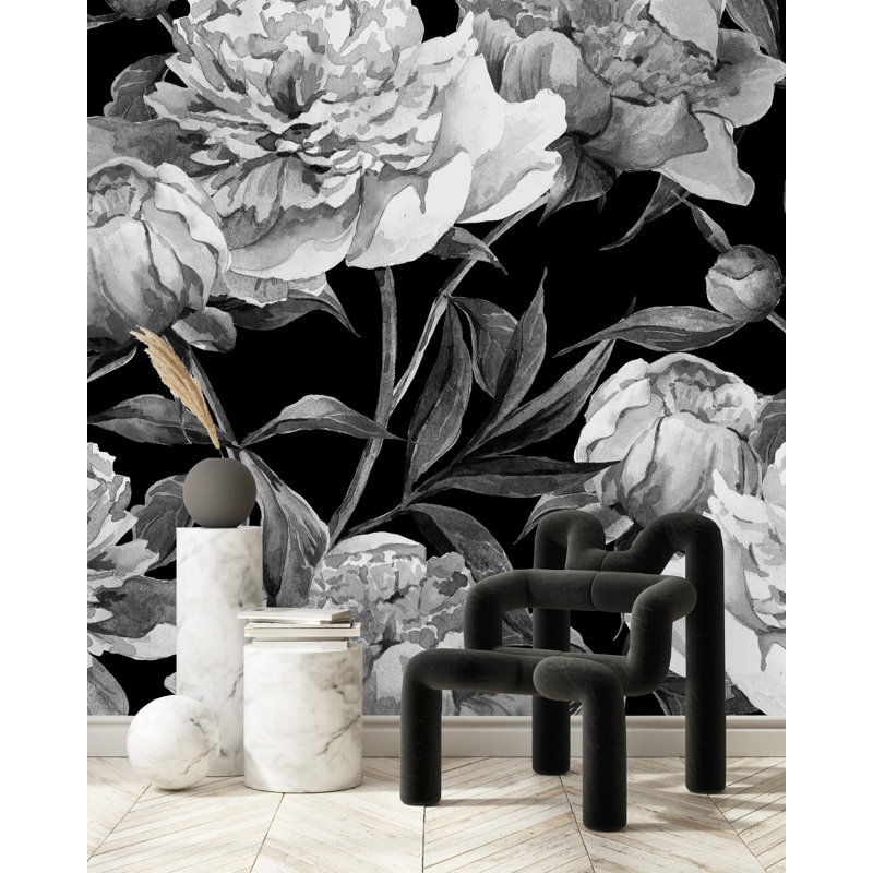 Peel & Stick Floral Wall Mural, 8.33' W x 8.33' L, Vinyl