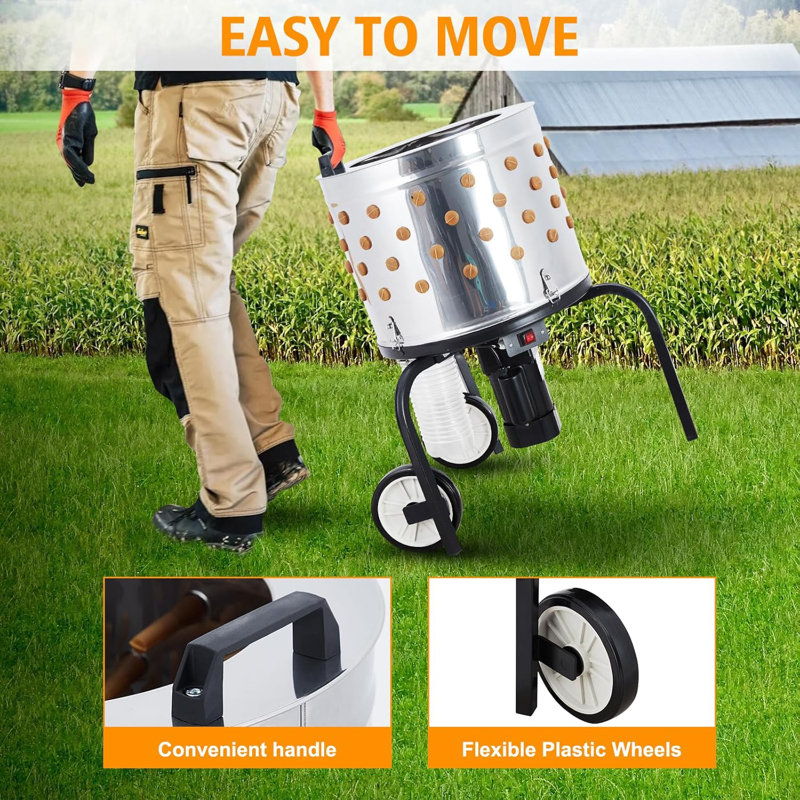 Stainless Steel Electric Meat Basting Brush Chicken Plucker Machine