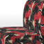 Fauteuil de chambre Red, Balck & Glod Hollywood Glam Floral Motif II - rembourré Cottage