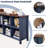 Farmhouse Wood Long Storage Organizer Bookcase-33435129-33435128