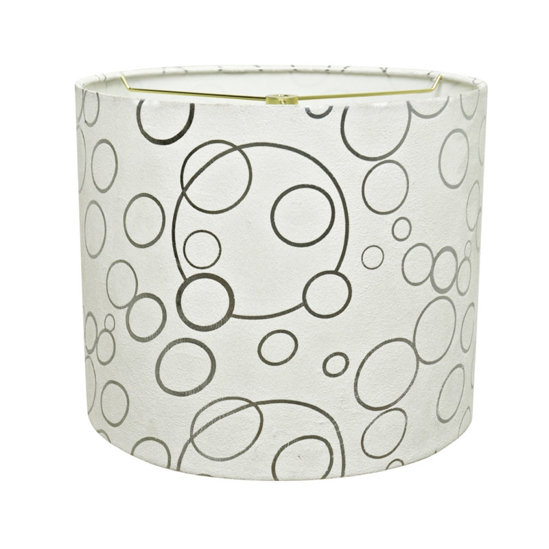 Abat-jour tambour en tissu 10 "H