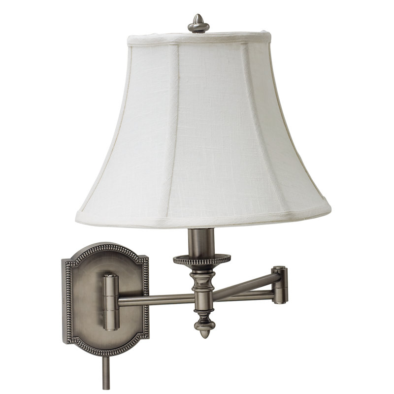 Isla Swing Arm Sconce, Antique Silver