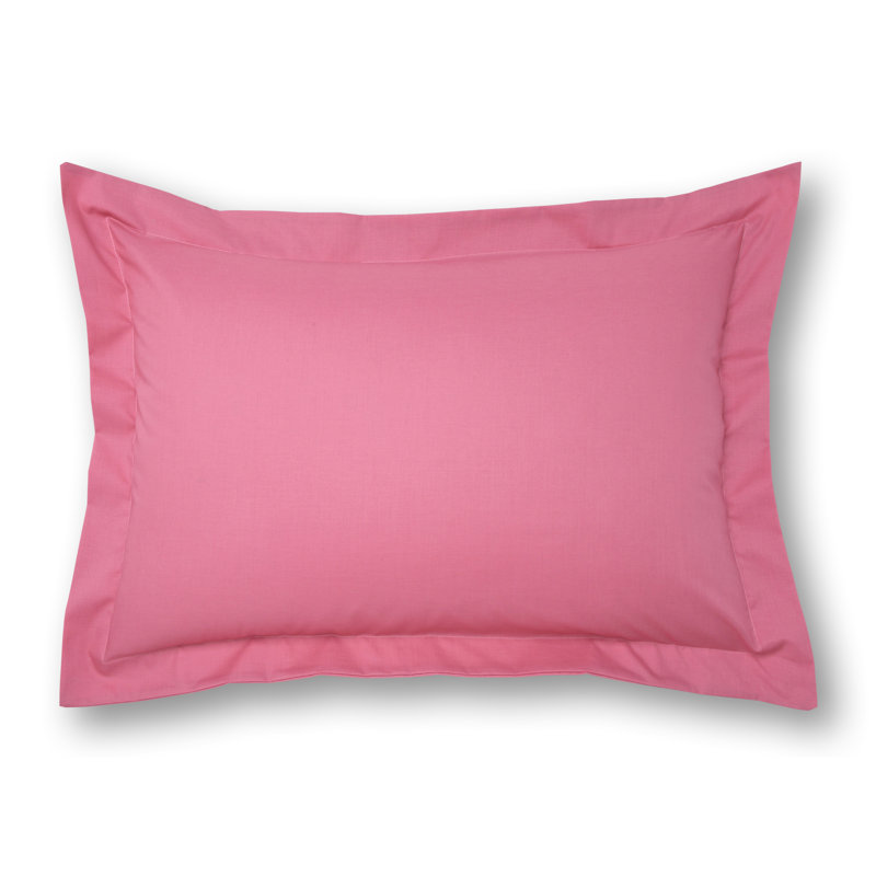 Margret Cotton Blend Standard Pillow Case, Dusky Pink