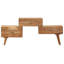 Meuble télé en bois d'acacia massif 42,5 po x 11,8 po x 19,3 po