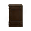Table de chevet en MDF avec 2 tiroirs, cappuccino