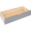 Lit de jour simple gris avec 2 tiroirs et tablettes compactes, armoire en bois efficace-1102879871