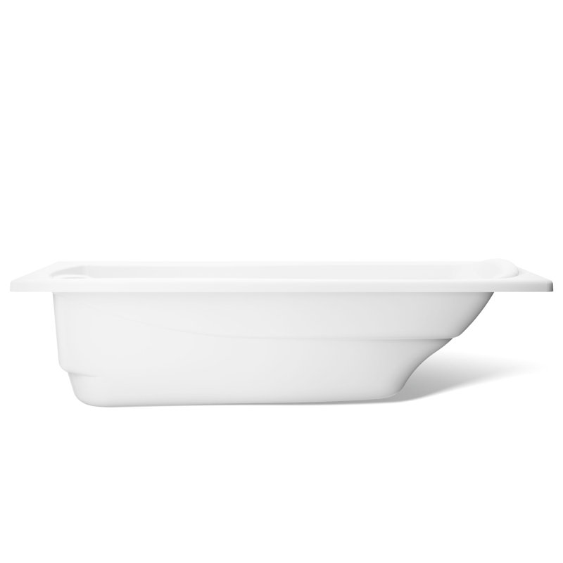 Mariposa 72" x 36" Drop in Soaking Bathtub, White
