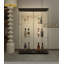 Vitrine en verre trempé, armoire à vin, armoire de rangement, classeur, avec bande lumineuse à DEL Bluetooth, pieds de plancher réglables, convient aux sols inégaux, peut être placée n'importe où-846931673