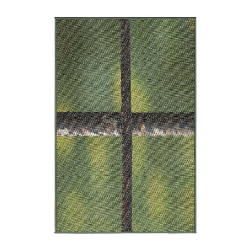 Tapis de zone verte à motif, Rectangle 8 pi x 10 pi