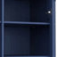 Garde-manger vintage avec portes en verre et plateaux de service-419933414