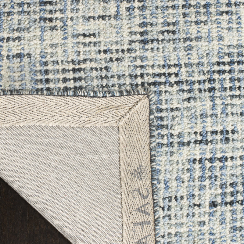 Abstract Hand Tufted Wool Rug, Rectangle 5' x 8'