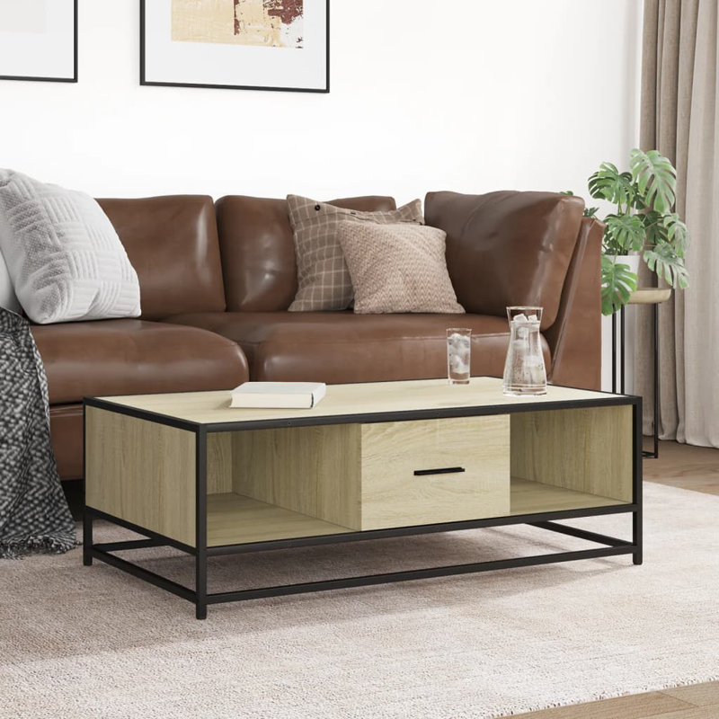 Sabier Coffee Table with Storage, Sonoma Oak