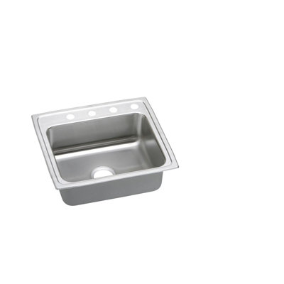 Évier de cuisine en acier inoxydable Elkay Lustertone L 22 po x l 20 po