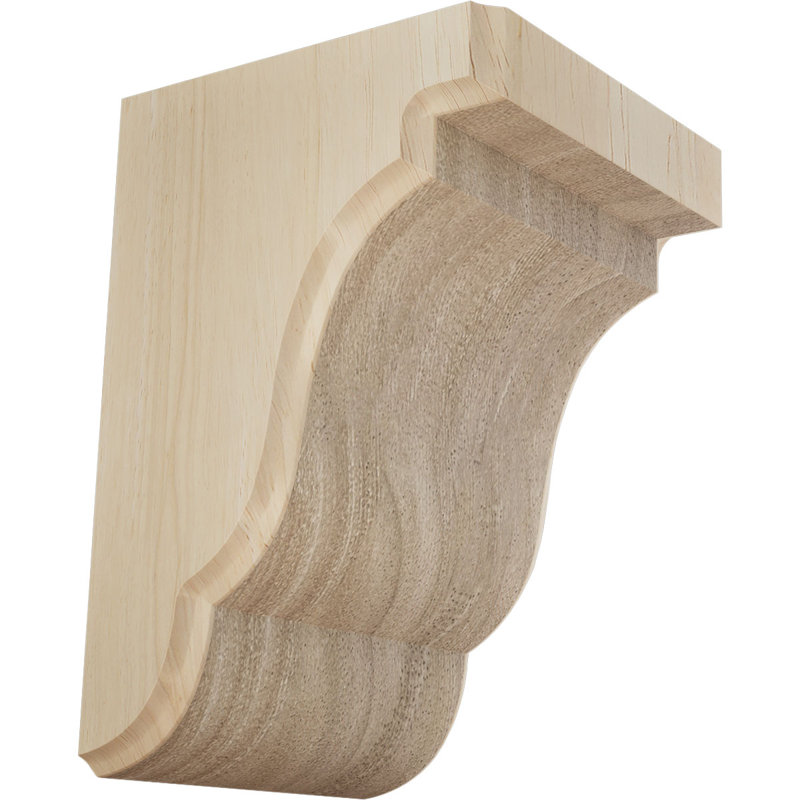 Support Bedford, Hévéa, 5.25-in. W x 5-in. D x 7.5-in. H