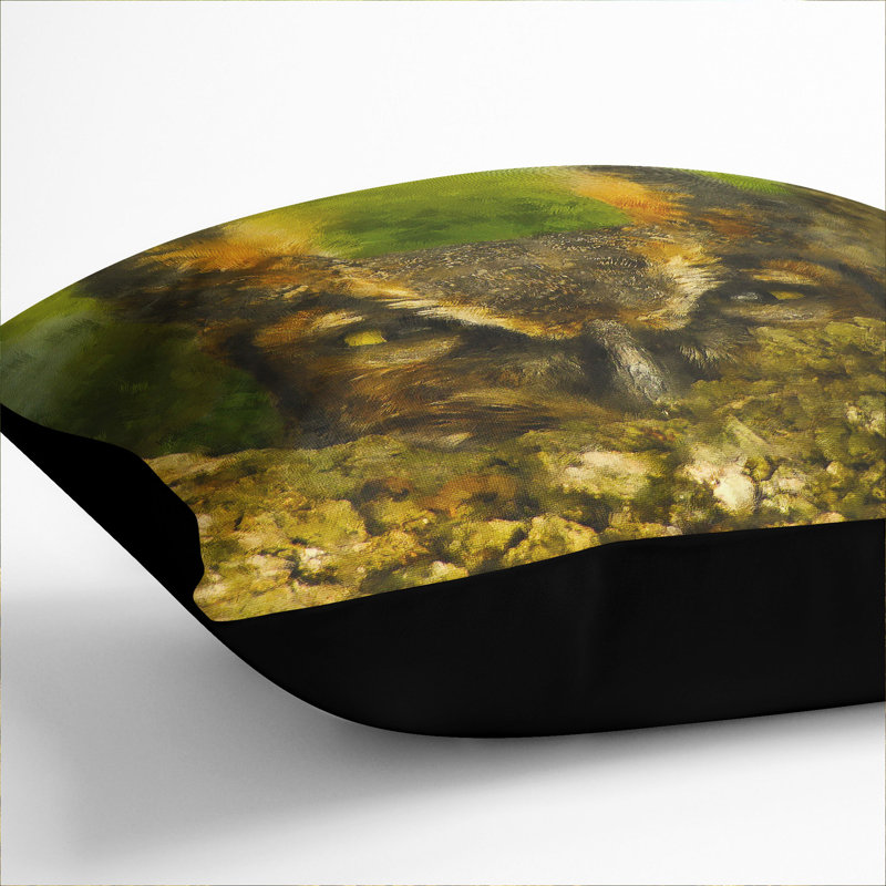 Square Cushion, 40cm H x 40cm W x 15cm D, Black
