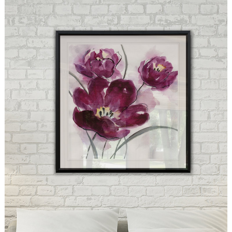 « my magenta ii », impression encadrée, H 26,5 po x l 26,5 po x P 1,5 po
