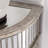 American-style curved console table
