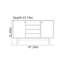 Multi-functional solid wood sideboard