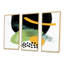Minimal Retro Abstracts I - ensemble d'art moderne sur toile encadrée moderne de 3-385563247-385563243
