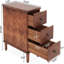 Table de chevet 3 tiroirs Brown-125333910