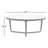 Ciro Solid Wood Glass-Top Round Coffee Table