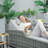 Griffing 29.53" Long Reclining Outdoor Chaise Lounge Set with Cushions and Table-24811073