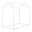 Sweedi Solid Wood Twin House Bed-49264694