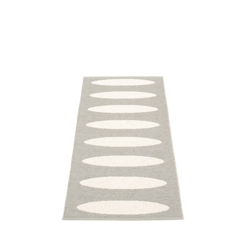Ella Geometric Area Rug in Gray/White, Runner 2'3" x 5'