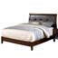 Tête de lit contemporaine capitonnée brun