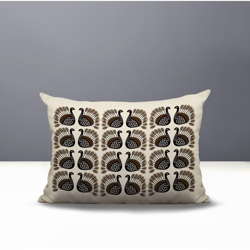 Oreiller rectangulaire intérieur / extérieur Kunu Turquie, Beige, Rectangle H 14 po x l 20 po