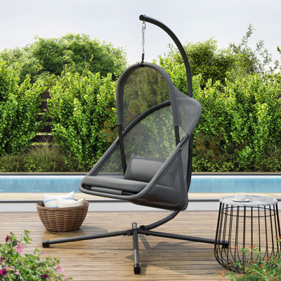 Balancelle moderne 28,4 po, gris foncé