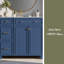Meuble-lavabo bleu 36 po