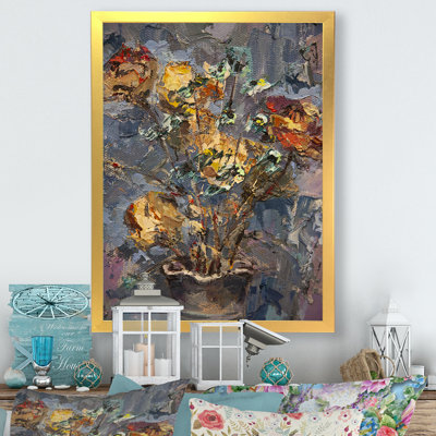 Picturesque Vintage Still Life Bouquet " Picturesque Vintage Still Life Bouquet " Painting Print