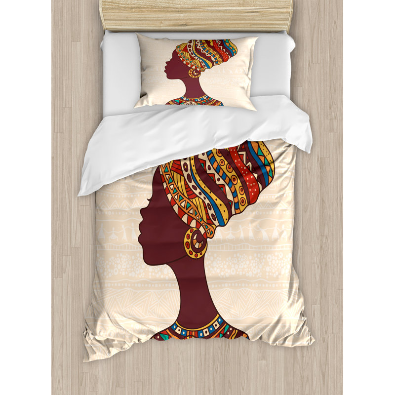 Eclectic Polyester Duvet Cover, Twin Duvet Cover + 1 Standard Sham