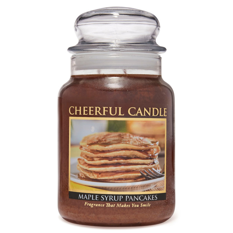 Bougie pour pot de sirop d’érable crêpes au chocolat
