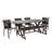 Olcott 6 - Person Wicker Patio Dining Set with Rectangular Table