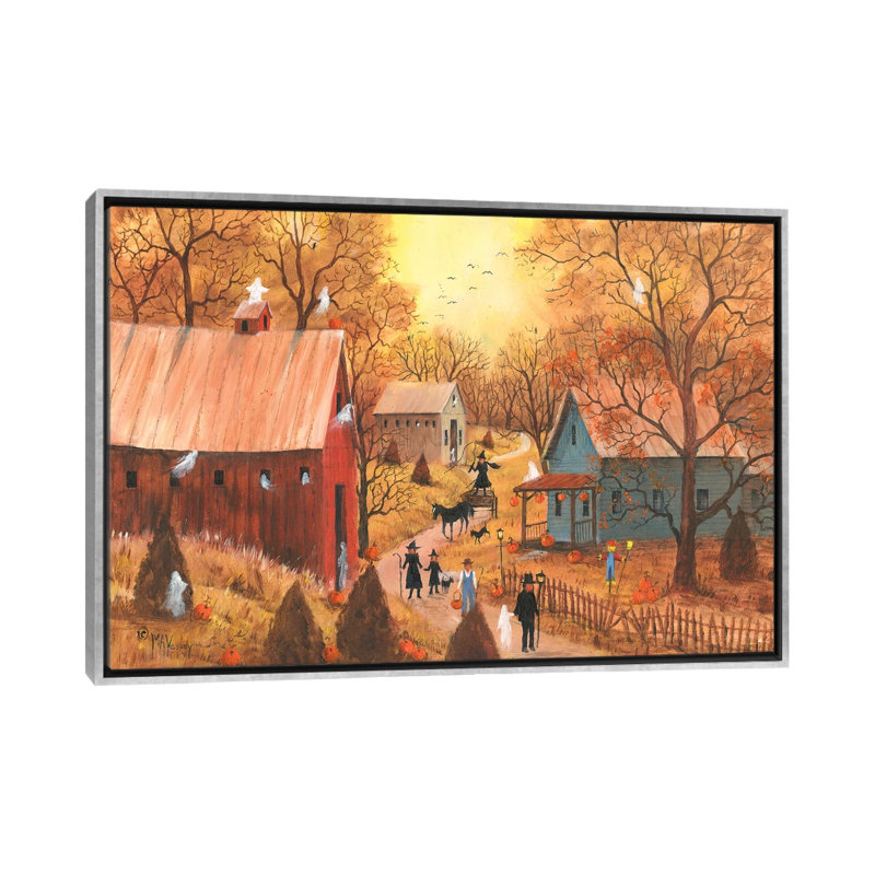 «Trick Or Friate», reproduction d'art sur toile encadrée, 26" x 18", Framed Canvas, Silver