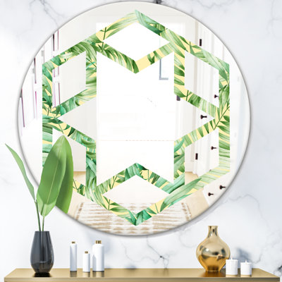 Miroir mural Foliage Hexagon Star Eclectic