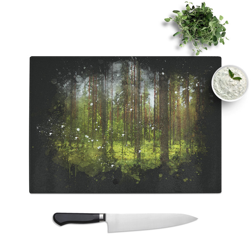 Forest Vol.1 Paint Splash Chopping Board, 0.4cm H x 20cm W x 28.5cm L