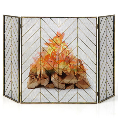 Navae Metal Fireplace Screen