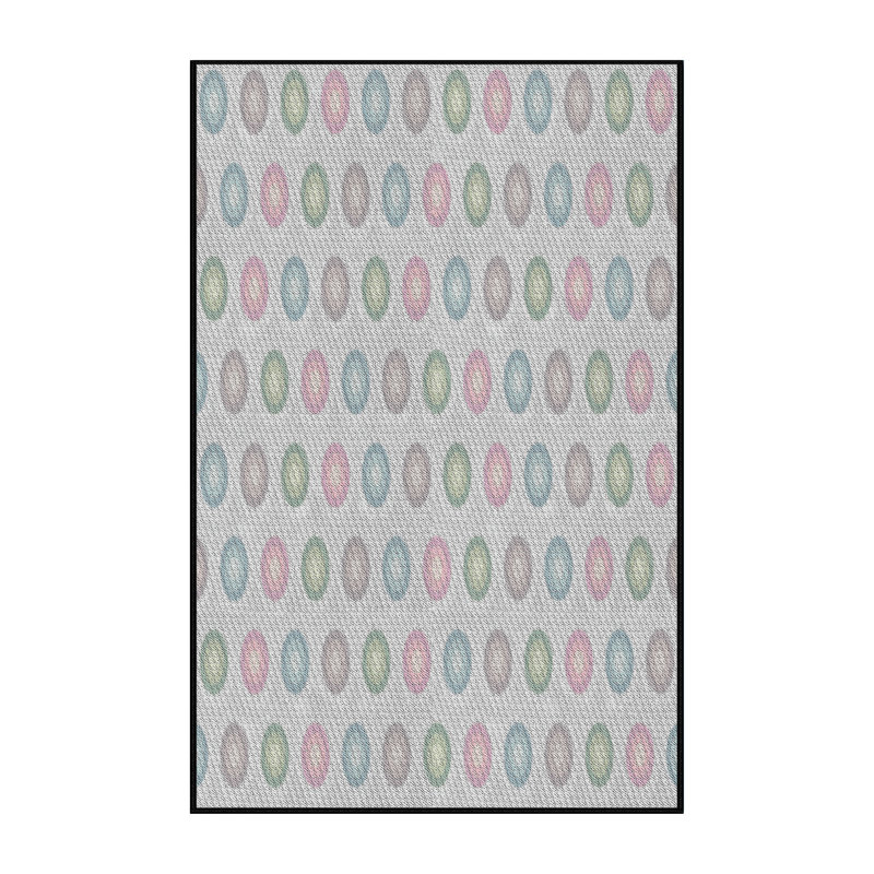 Tapis gris/beige à motifs, Rectangle 2 pi x 3 pi