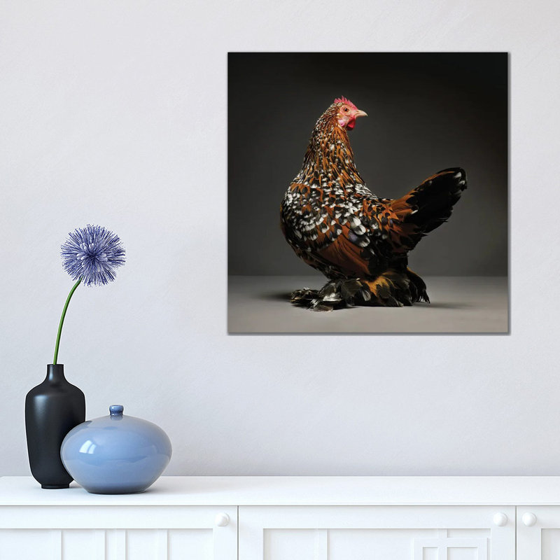 Mille Fleur Booted Bantam by CHICken - Wrapped Canvas Print, 45.72 cm H x 45.72 cm W x 1.91 cm D