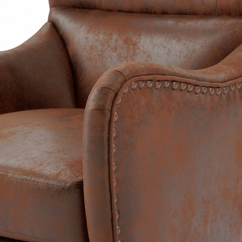Ensemble de 2 fauteuils cloutés, fauteuil d'appoint, salon, bureau et chambre à coucher