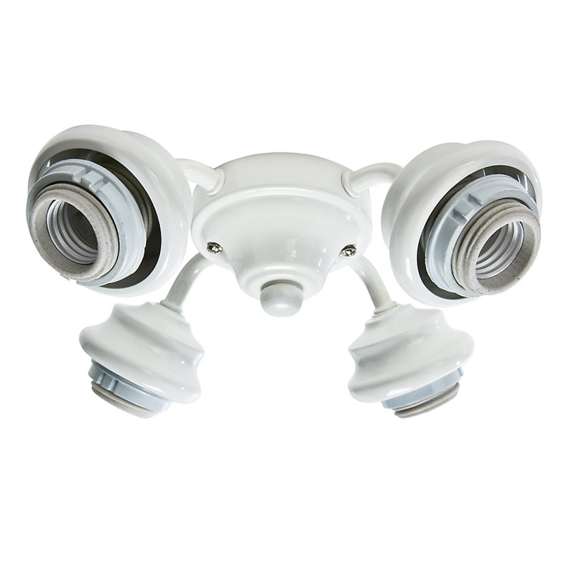 9.4'' 4 - Light Light Fitter, Snow White
