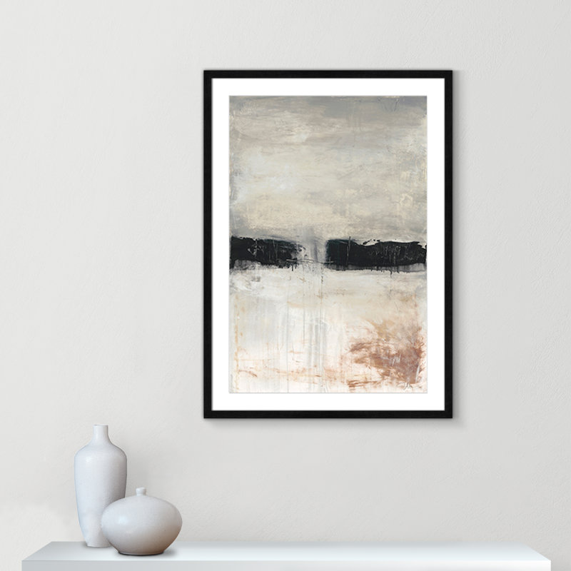 «Autumn in the Dark Forest» par - Print, Cadre noir, H 35,5 po x l 25,5 po x P 0,75 po